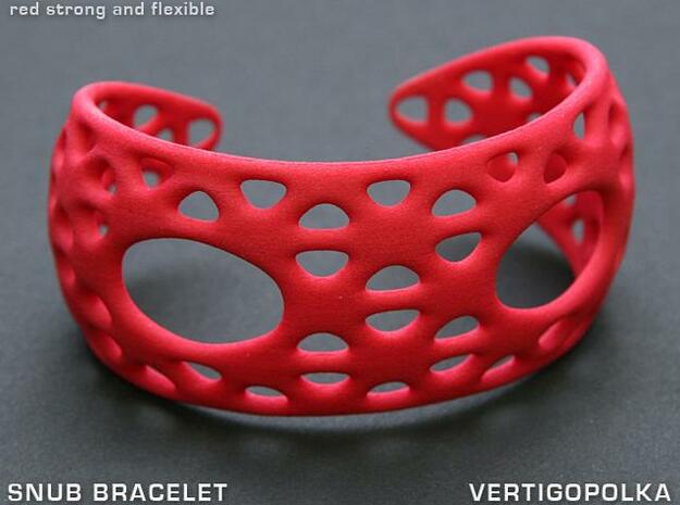 Snub Bracelet in Red Processed Versatile Plastic