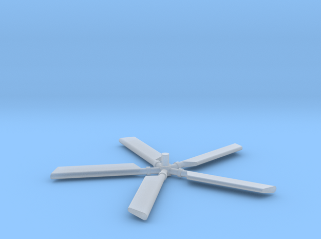 HH3-144scale-06-TailRotor with Blades in Tan Fine Detail Plastic