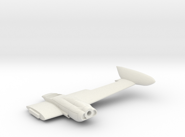 Cessna421A-144scale-04-LeftWing in White Natural Versatile Plastic
