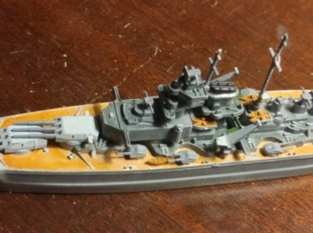 1/1200 Triple Turret set for Bismarck or Tirpitz in Tan Fine Detail Plastic