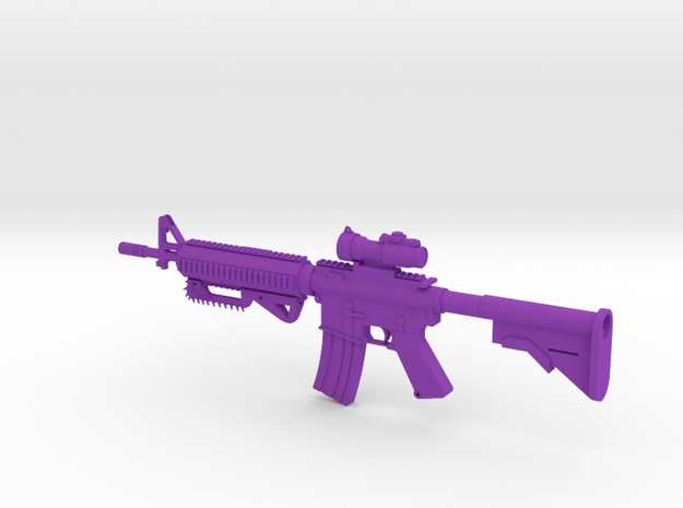BWS Zombie Sentinel M4 Rifle in Purple Processed Versatile Plastic