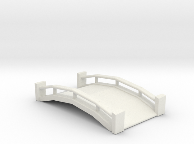 Wood & Cement Bridge in White Natural Versatile Plastic