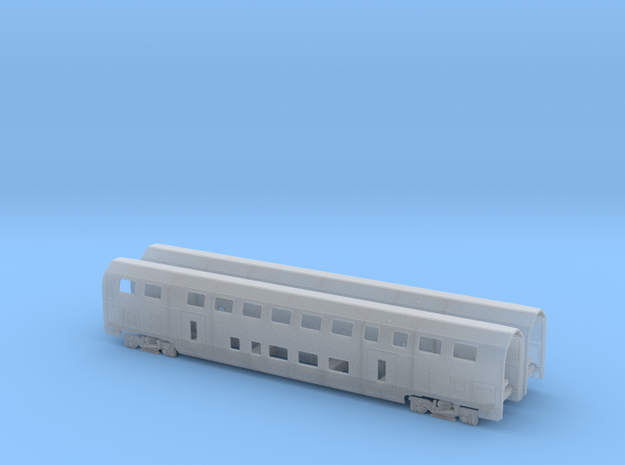 TT - RABE502 SBB Twindexx - Second Class Trailers in Smooth Fine Detail Plastic