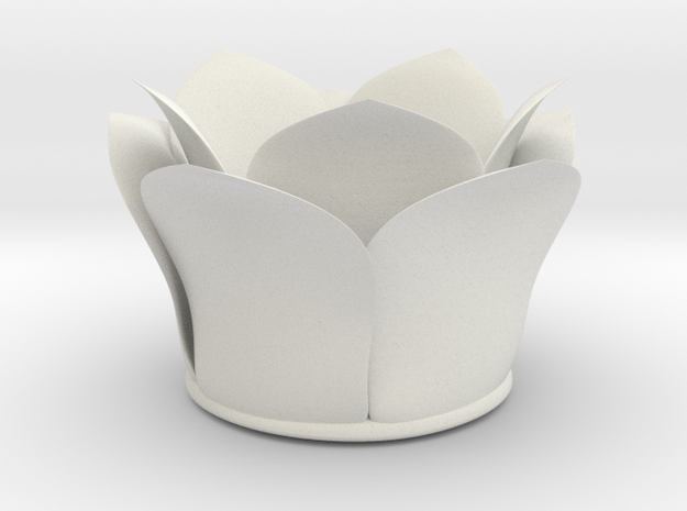 Orchid_Vase in White Natural Versatile Plastic