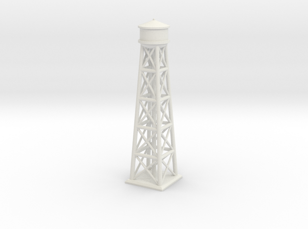 1/1200 Brooklyn Water Tower in White Natural Versatile Plastic