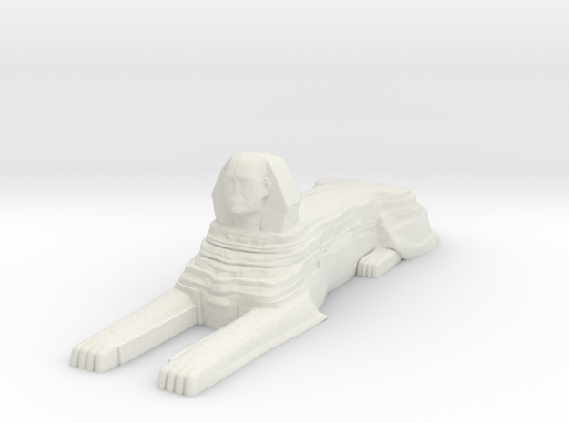 Sphinx in White Natural Versatile Plastic