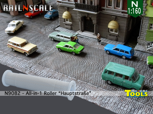 All-in-1 Roller Hauptstraße (N 1:160 - TT 1:120) in Tan Fine Detail Plastic