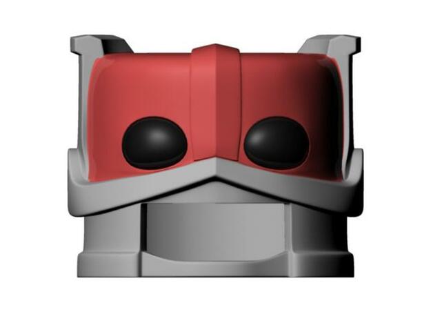 Zodac's helmet for minimate in Smooth Fine Detail Plastic