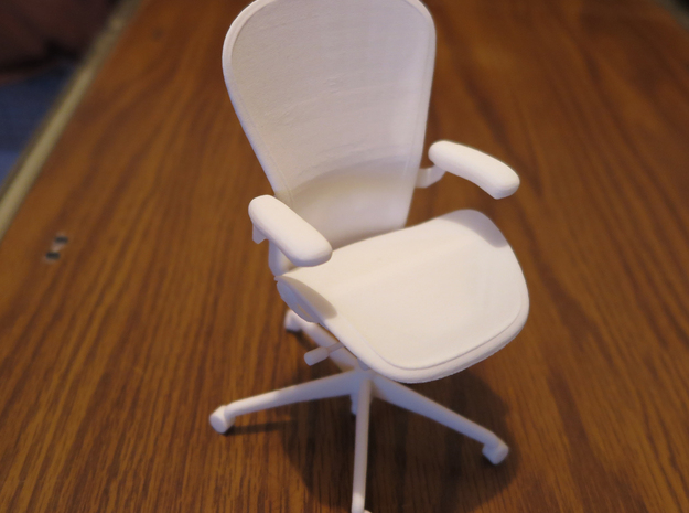 Aeron Chair PostureFit 6" tall in White Natural Versatile Plastic