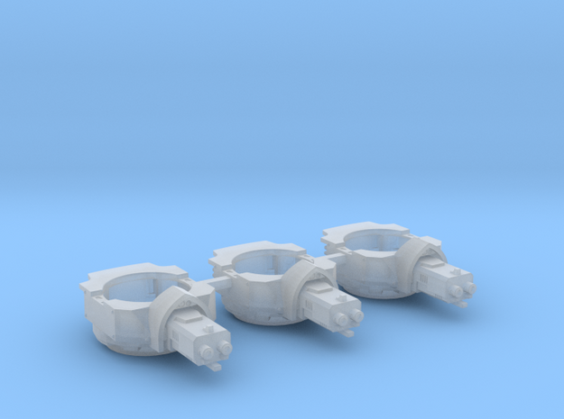 Heavy Transport Gun Turret - 3 Pack in Smooth Fine Detail Plastic
