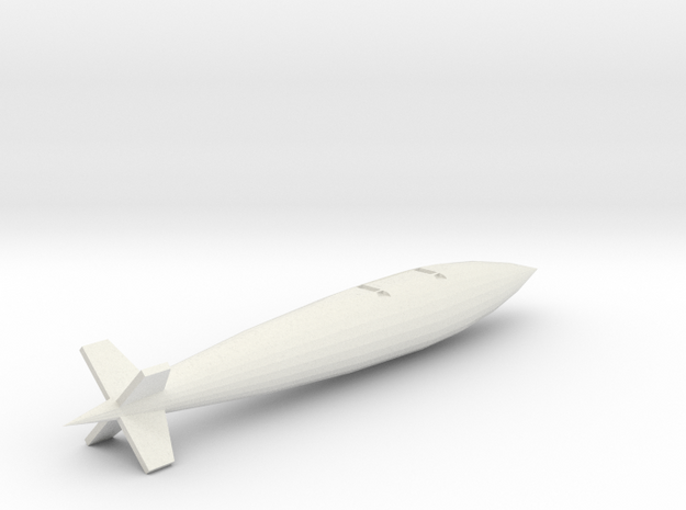AD5-144scale-inflight-5-torpedo-lt in White Natural Versatile Plastic