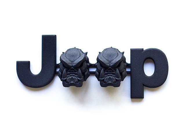 #CuzitsCustom Evil BullDawg Skulls OEM Font in Black Natural Versatile Plastic: Small