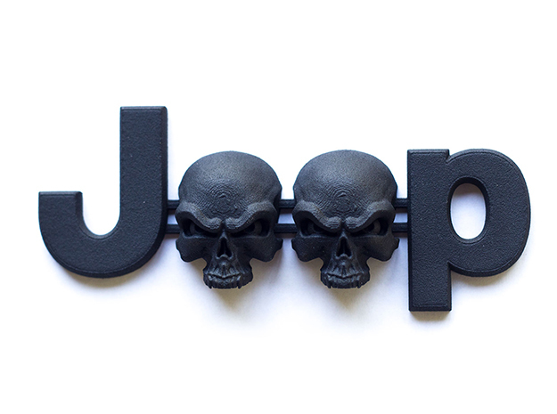#CuzitsCustom Wicked Skulls (SM-OEM) in Black Natural Versatile Plastic: Small