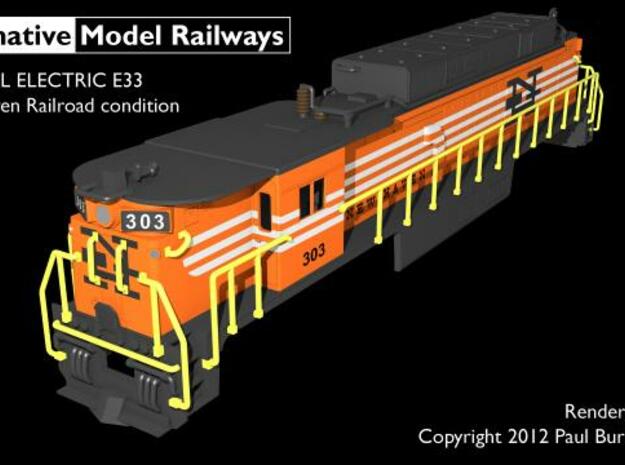 NE3301 N scale E33 loco - New Haven in Tan Fine Detail Plastic