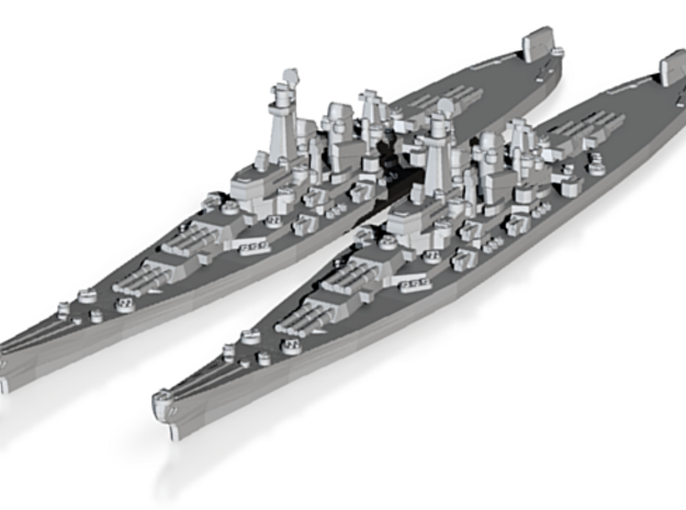 Montana class battleship (Axis & Allies) in Tan Fine Detail Plastic
