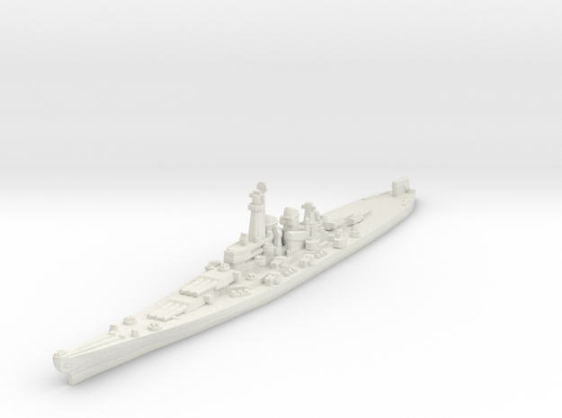 Montana class battleship 1/2400 in White Natural Versatile Plastic