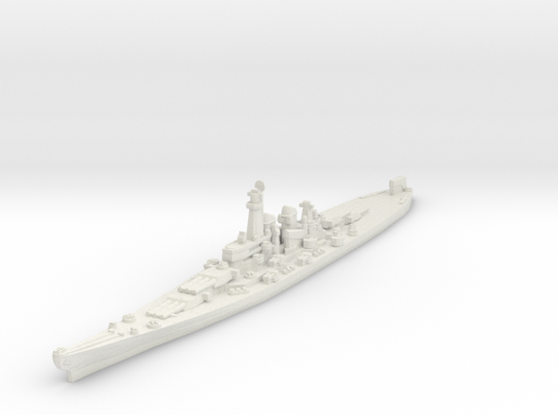 Montana class battleship 1/1800 in White Natural Versatile Plastic