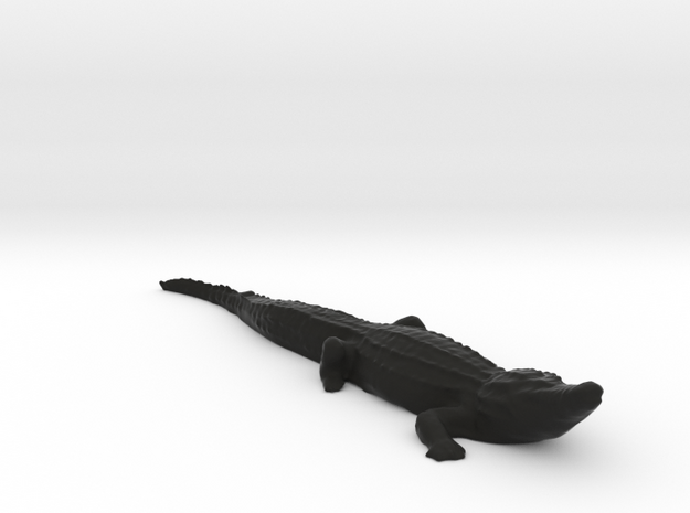 Old Gator in Black Natural Versatile Plastic
