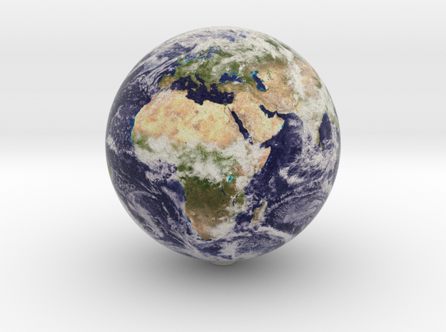 Earth 1:100 million in Natural Full Color Sandstone