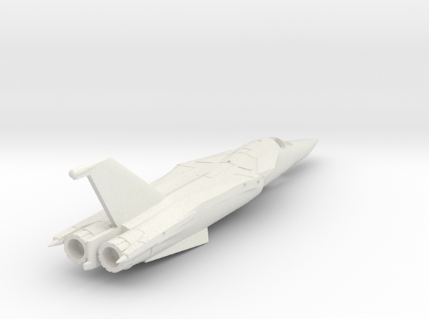 F-111A-144scale-WingsFwd-01-Airframe in White Natural Versatile Plastic