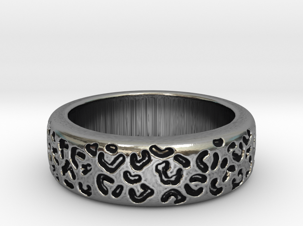 Leopard spot ring multiple sizes in Antique Silver: 5 / 49
