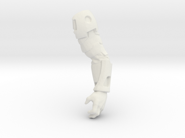Vakon Left Arm in White Natural Versatile Plastic