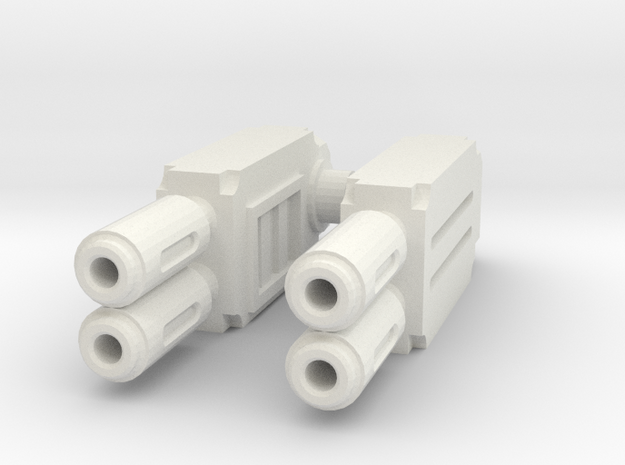 Weapons pair : Multi-gun in White Natural Versatile Plastic