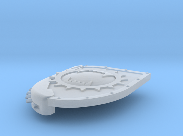 Left-handed Chainshield (Angry Maw design) in Smooth Fine Detail Plastic: Small