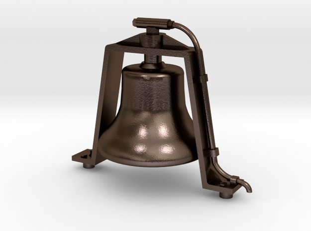 Bronze 1.5" Scale Air Powered Bell  in Polished Bronze Steel