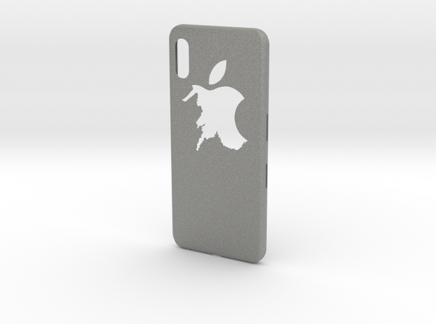 cases iphone x logo apple in Gray PA12: Medium