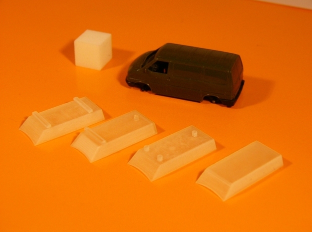 Dachaufsatz Hochdach Mix-Set für Roco VW T4 12erSe in Tan Fine Detail Plastic