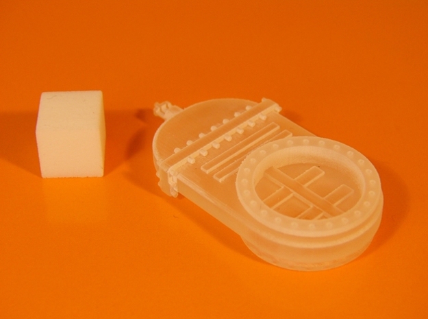 Absperrschieber 2000mm - TT 1:120 in Tan Fine Detail Plastic