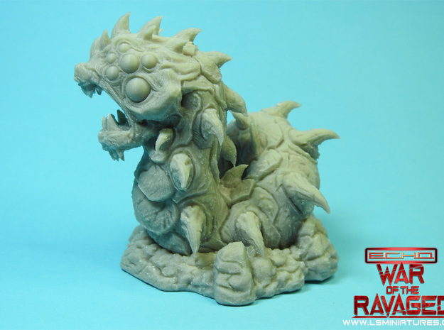 Ravager Worm-War Of The Ravaged Board Game Mini in White Natural Versatile Plastic: Small