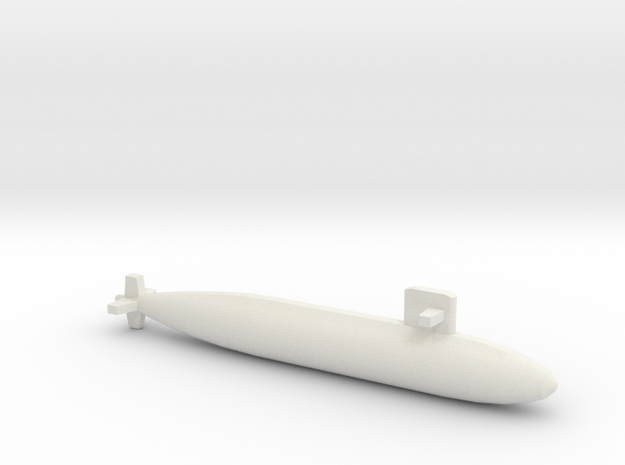 Harushio-class submarine, Full Hull, 1/1800 in White Natural Versatile Plastic