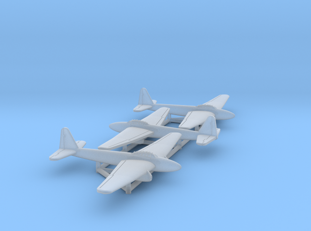 (1:500) (x3) Kugisho Tenga Jet Bomber  in Tan Fine Detail Plastic