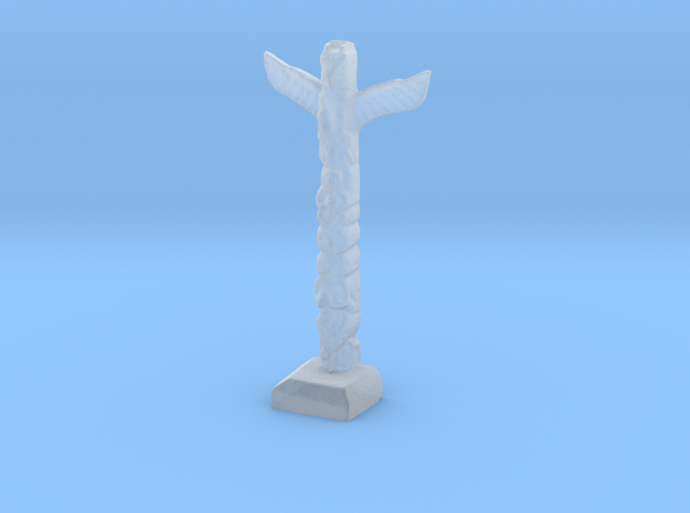 N Scale Totem Pole in Tan Fine Detail Plastic