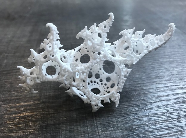 Kleinian Dragon in White Natural Versatile Plastic