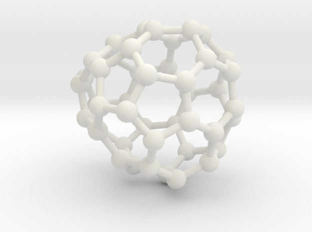 0658 Fullerene c44-30 c1 in White Natural Versatile Plastic