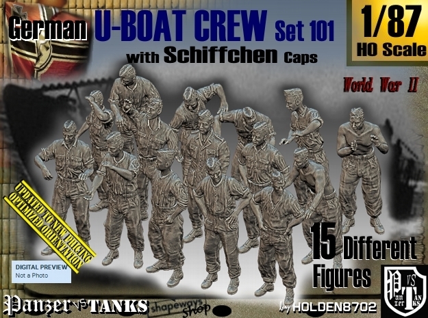 1/87 German U-Boot Crew Set101