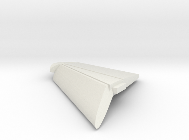 F8-144scale-14-RightWingTip-FlapsDown in White Natural Versatile Plastic