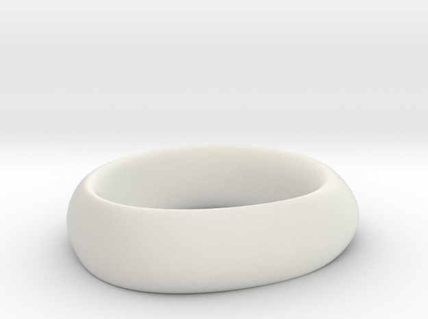 Ring 6 in White Natural Versatile Plastic