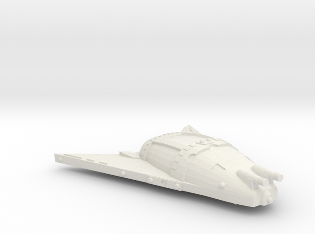 3125 Scale Hydran Lion Hunter War Destroyer Leader in White Natural Versatile Plastic