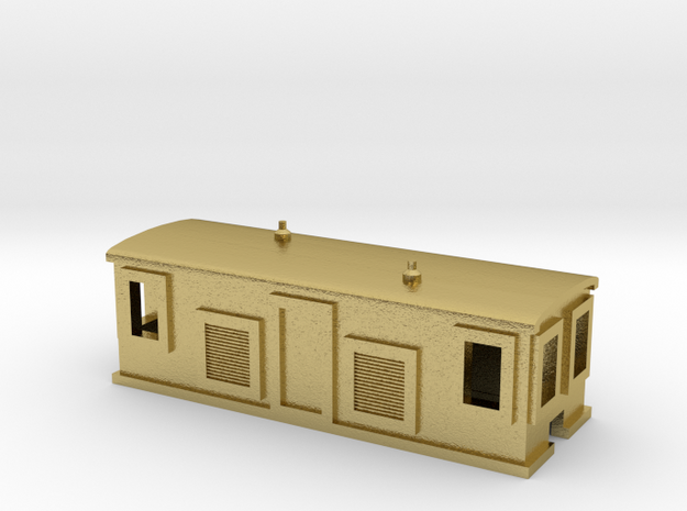 Alco Diesel Boxcab in Natural Brass