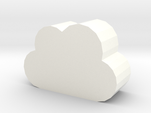 cloud in White Processed Versatile Plastic