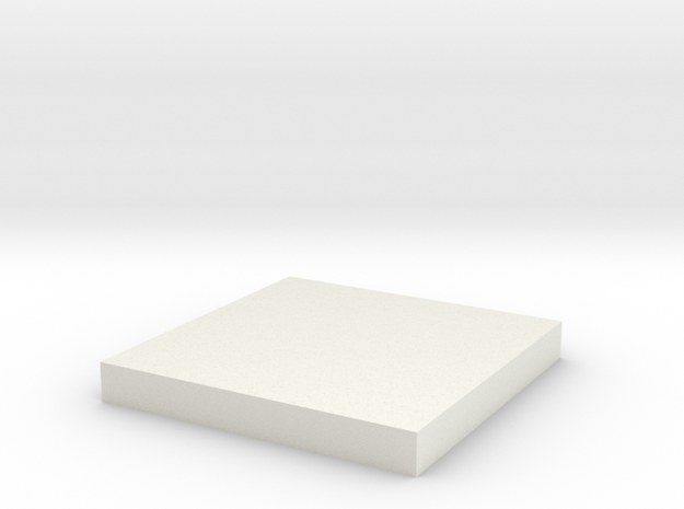 Tie 181 Chest Box Square in White Natural Versatile Plastic