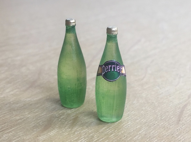 Perrier bottle 1litre, 1:12 in Smooth Fine Detail Plastic