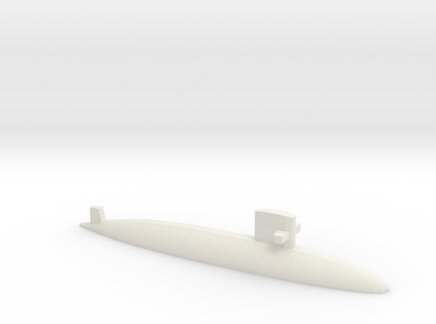 Uzushio-class submarine, 1/1250 in White Natural Versatile Plastic
