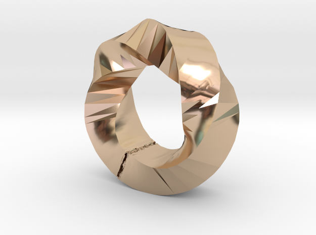 Rotary ring in 14k Rose Gold Plated Brass