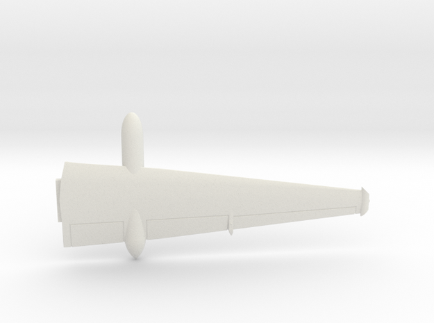 U-2R-144scale-06-Wing-Port in White Natural Versatile Plastic