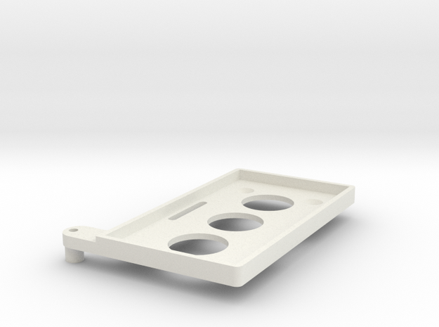 Battery Tray TRX4 -86x46 in White Natural Versatile Plastic